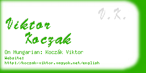 viktor koczak business card